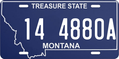 MT license plate 144880A