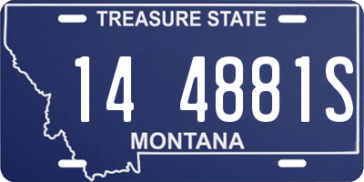 MT license plate 144881S