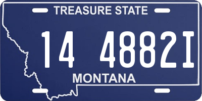 MT license plate 144882I