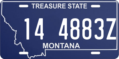 MT license plate 144883Z