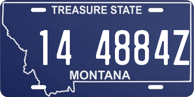 MT license plate 144884Z