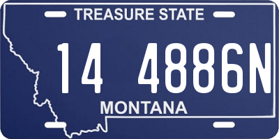 MT license plate 144886N