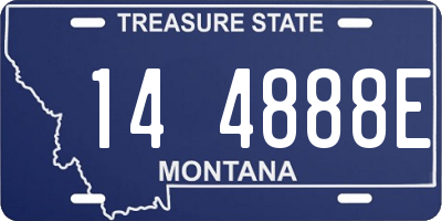 MT license plate 144888E