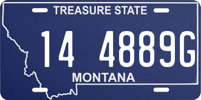 MT license plate 144889G