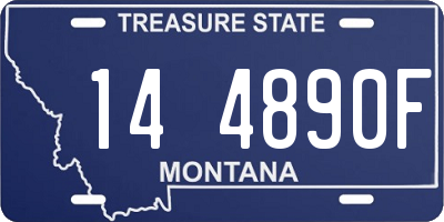MT license plate 144890F
