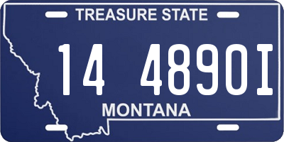 MT license plate 144890I