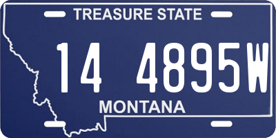 MT license plate 144895W