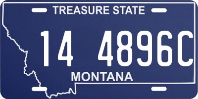 MT license plate 144896C