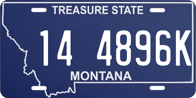 MT license plate 144896K