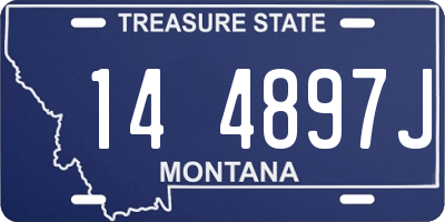 MT license plate 144897J