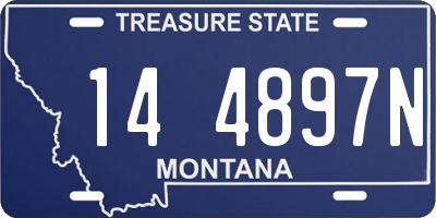 MT license plate 144897N
