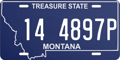 MT license plate 144897P