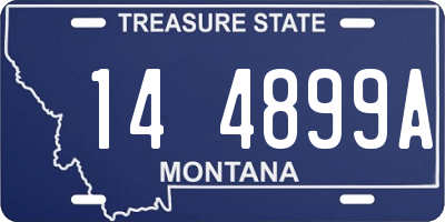 MT license plate 144899A