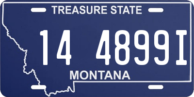MT license plate 144899I