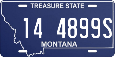 MT license plate 144899S