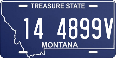 MT license plate 144899V