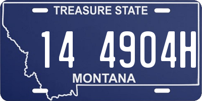 MT license plate 144904H
