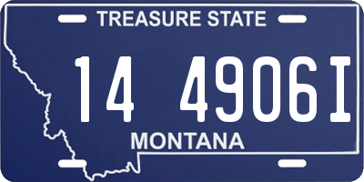 MT license plate 144906I
