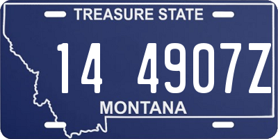 MT license plate 144907Z
