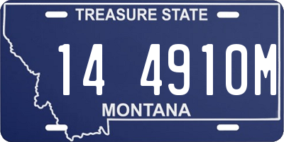 MT license plate 144910M