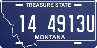 MT license plate 144913U
