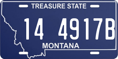 MT license plate 144917B