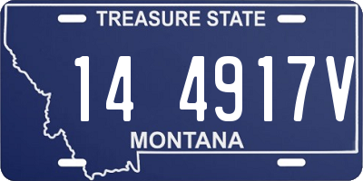 MT license plate 144917V
