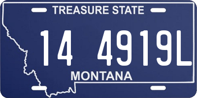 MT license plate 144919L