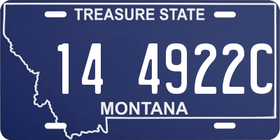 MT license plate 144922C