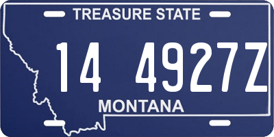 MT license plate 144927Z