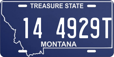 MT license plate 144929T