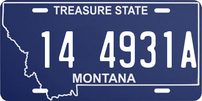 MT license plate 144931A