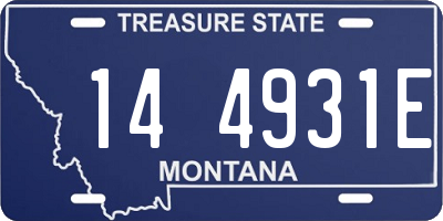 MT license plate 144931E