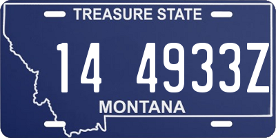 MT license plate 144933Z