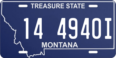 MT license plate 144940I