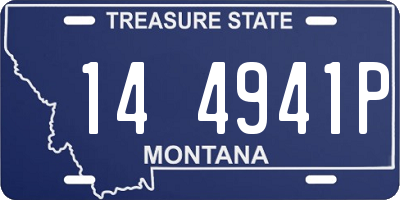 MT license plate 144941P