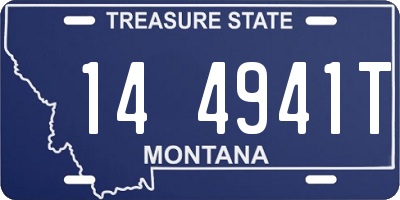 MT license plate 144941T