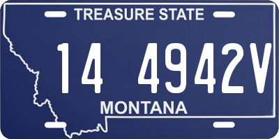 MT license plate 144942V