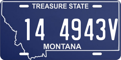 MT license plate 144943V