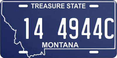 MT license plate 144944C