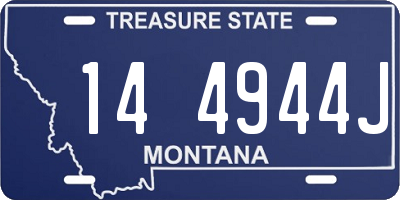 MT license plate 144944J
