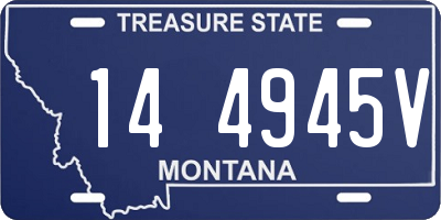 MT license plate 144945V