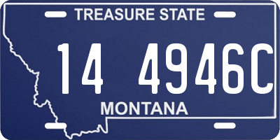 MT license plate 144946C