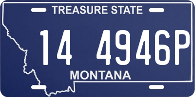 MT license plate 144946P