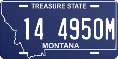 MT license plate 144950M