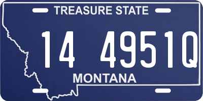MT license plate 144951Q
