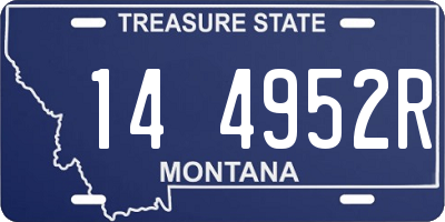 MT license plate 144952R