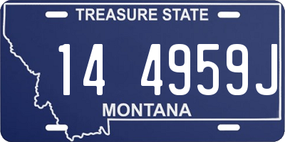MT license plate 144959J