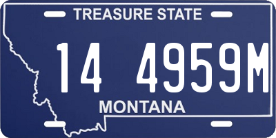 MT license plate 144959M