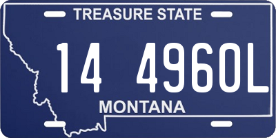 MT license plate 144960L